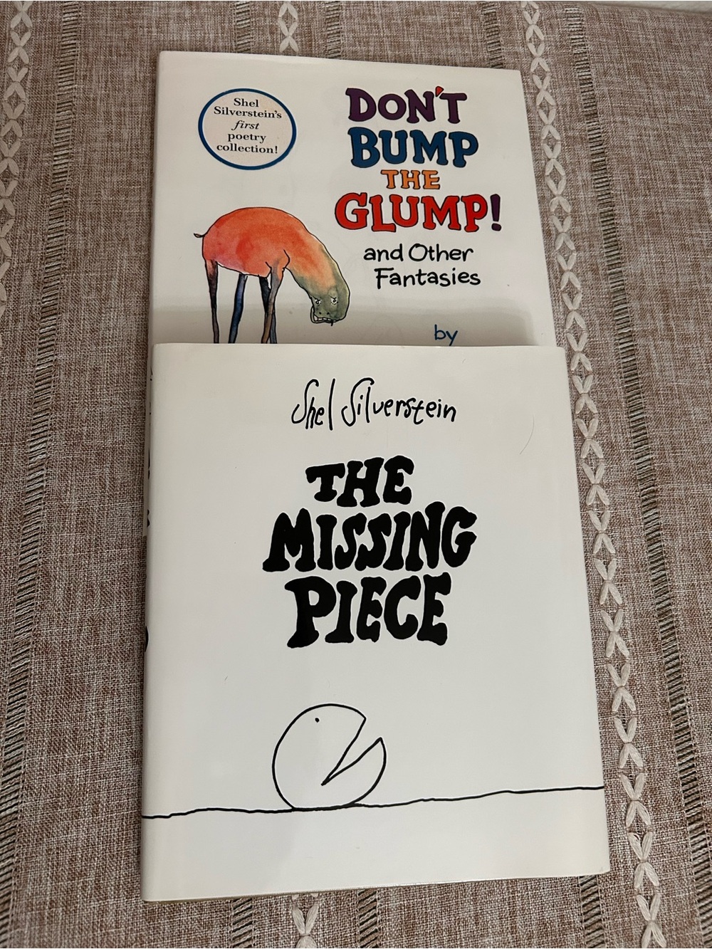 SHEL SILVERSTEIN Book Bundle The Missing Piece and Don’t Bump the Glump HC DJ